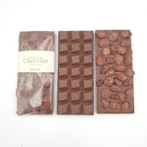 Tablette chocolat au lait amandes caramélisées 100g