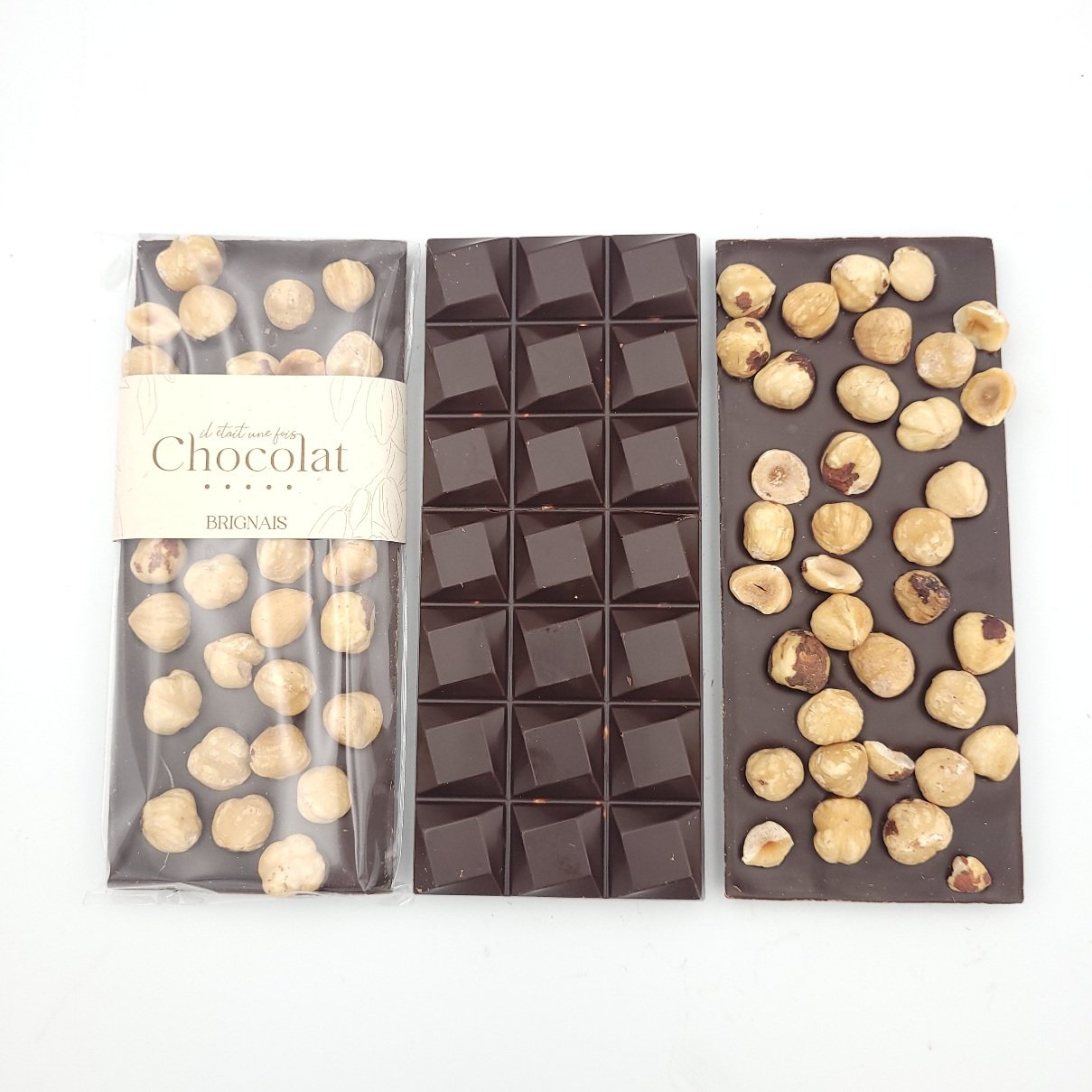 Tablette chocolat noir noisettes 100g