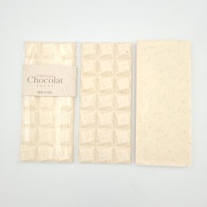 Tablette chocolat blanc coco 100g