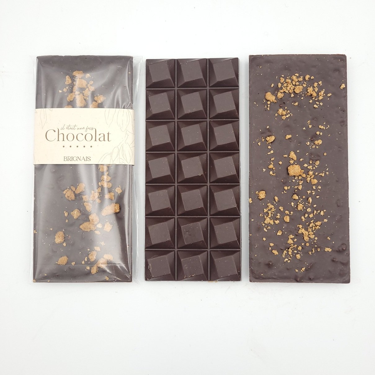 Tablette chocolat noir spéculoos 100g