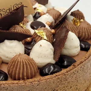 Entremet chocolat vanille 6 parts