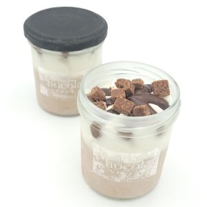 Verrine glacée chocolat/vanille