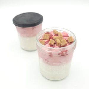 Verrine glacée vanille/framboise